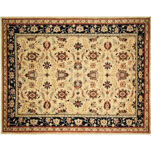 One-of-a-Kind Arthen Hand-Knotted Rectangle Gold Area Rug