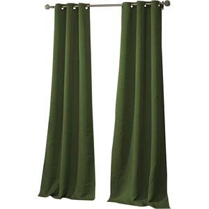 Morton Solid Blackout Grommet Curtain Panels (Set of 2)