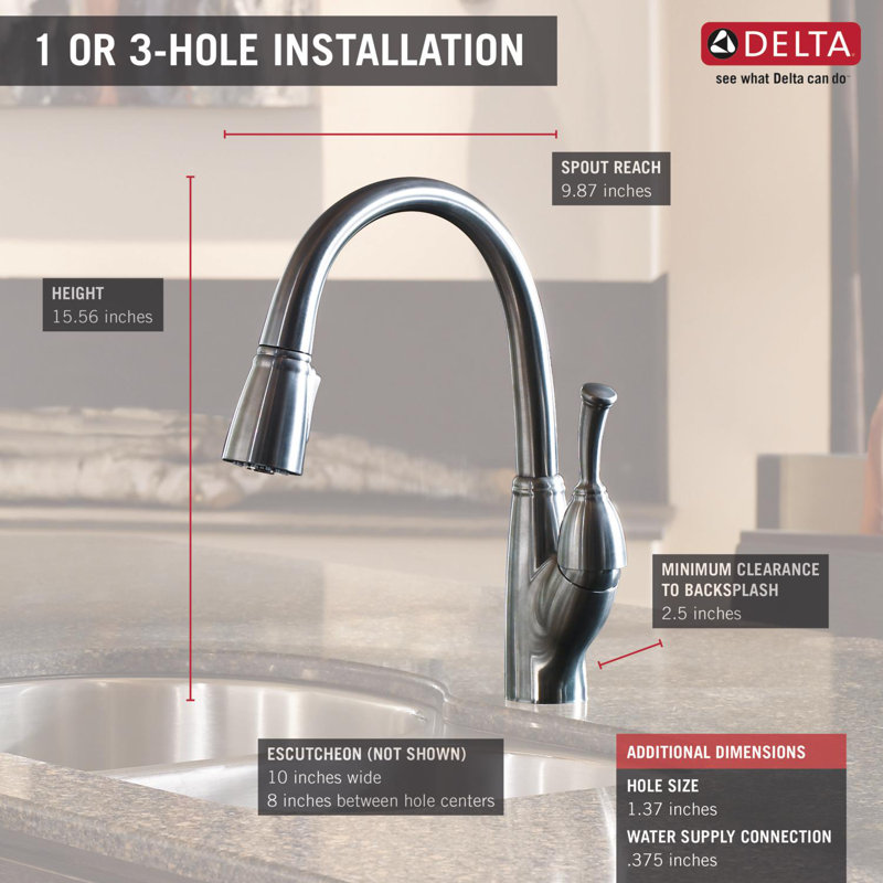 Delta Allora Pull Down Touch Single Handle Kitchen Faucet With Allora Pull Down Touch Single Handle Kitchen Faucet With Magnae Docking And Diamond Seal