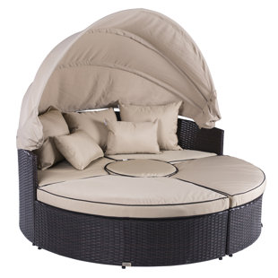 Modern Contemporary Outdoor Canopy Daybed Allmodern 5 Piece Outdoor Daybed Set With Cushions