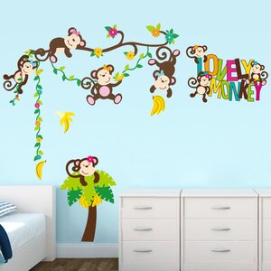 Imagineer Lovely Monkey Wall Decal