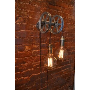 2-Light Wall Pulley Light