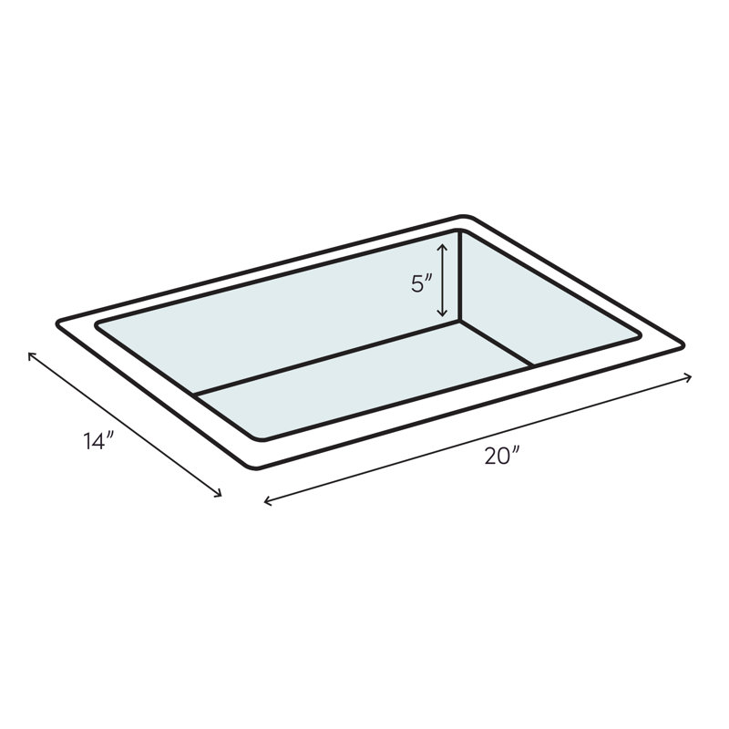 Sterling By Kohler Stinson Ceramic Rectangular Drop In
