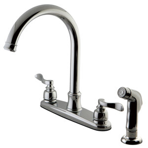 NuWave Double Handle Kitchen Faucet with Side Spray