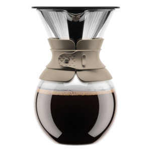 4-Cup Pour Over Coffee Maker with Permanent Filter
