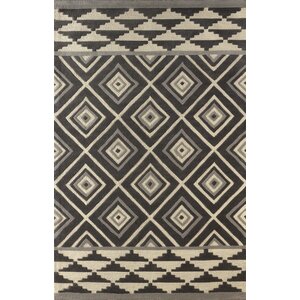 Luevano Hand-Tufted Steel Area Rug