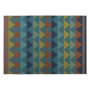 White Caps Orange/BlueYellow Indoor/Outdoor Doormat