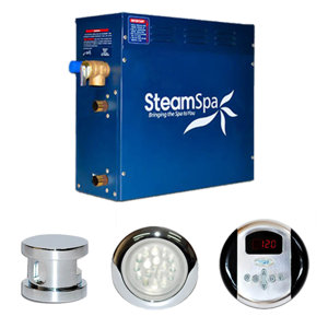 SteamSpa Indulgence 6 KW QuickStart Steam Bath Generator Package