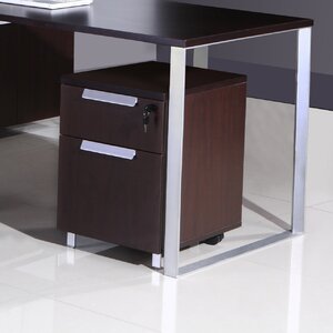 Modular Laminate 2-Drawer Mobile Vertical Filing Cabinet