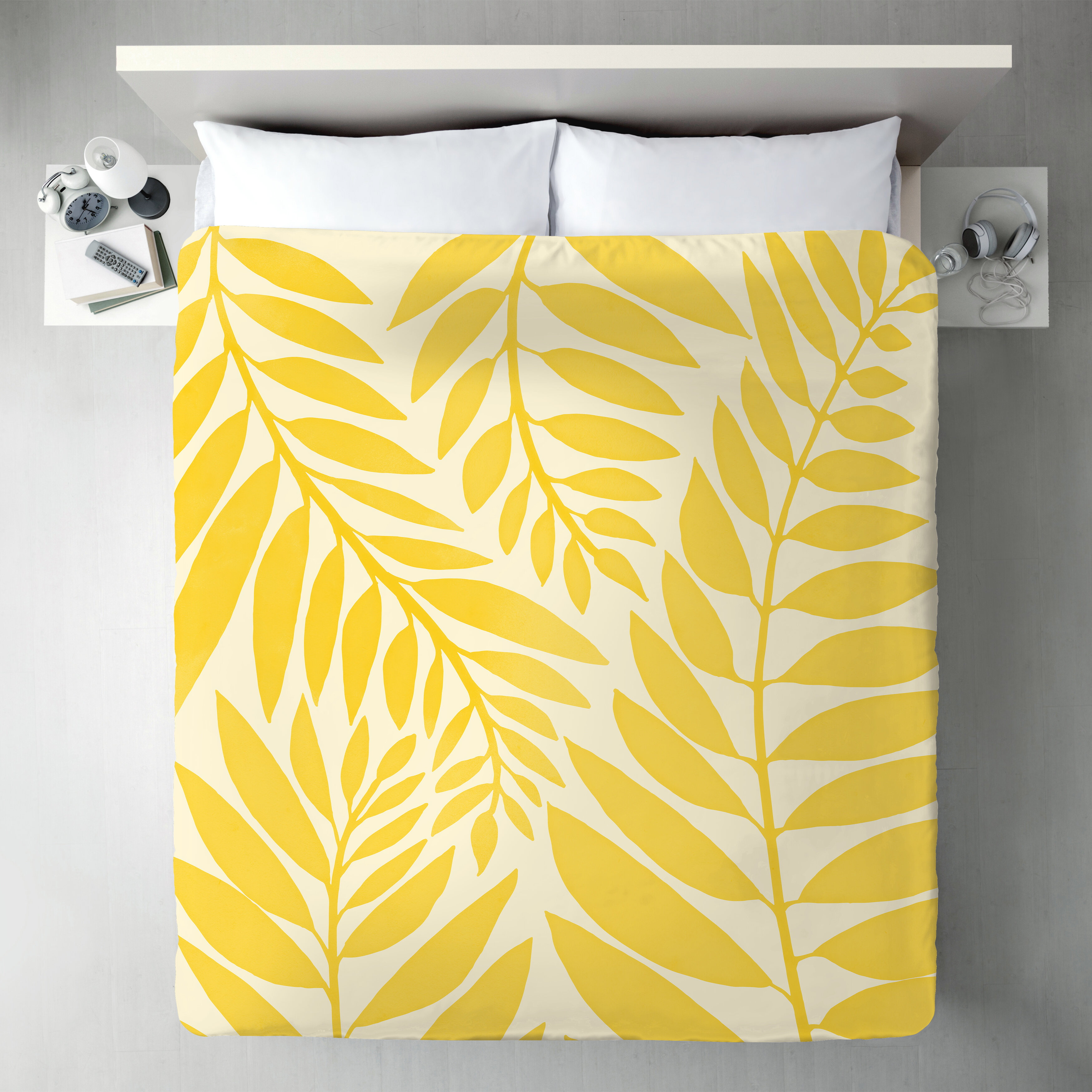 East Urban Home Modern Tropical Leaves Single Duvet Cover Wayfair