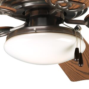 2-Light Antique Bronze Bowl Ceiling Fan Light Kit
