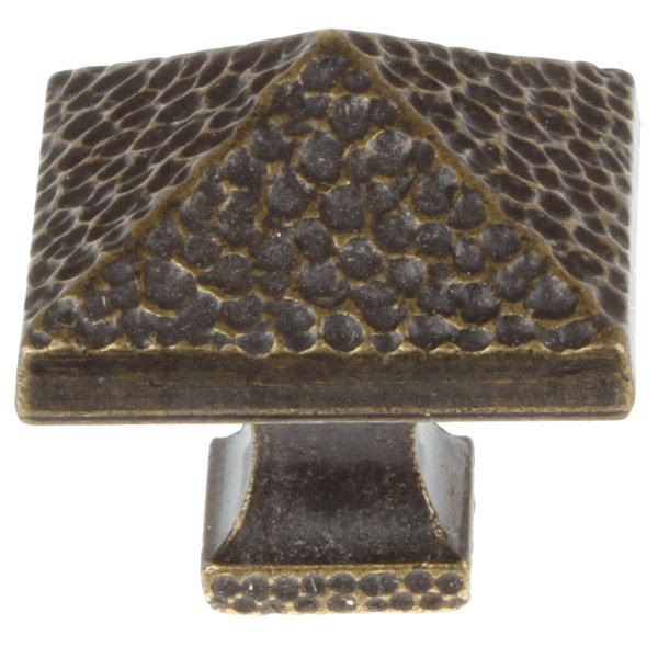 GlideRite Hardware Hammered Square Knob Wayfair