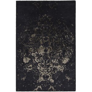 Kassie Black Area Rug