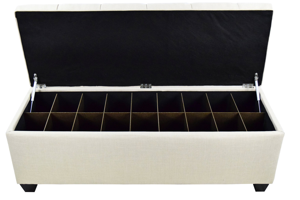 The Sole Secret Fabric Storage Bench & Reviews Wayfair