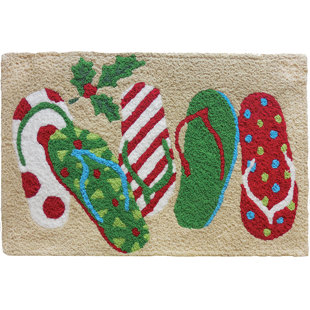 Kitchen Christmas Rugs Wayfair Mikhail Christmas Sandals Mat