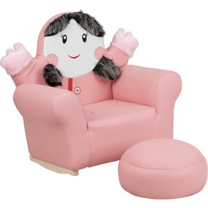 Little Rocker Kids Club Chair and Footrest by Flash Furniture