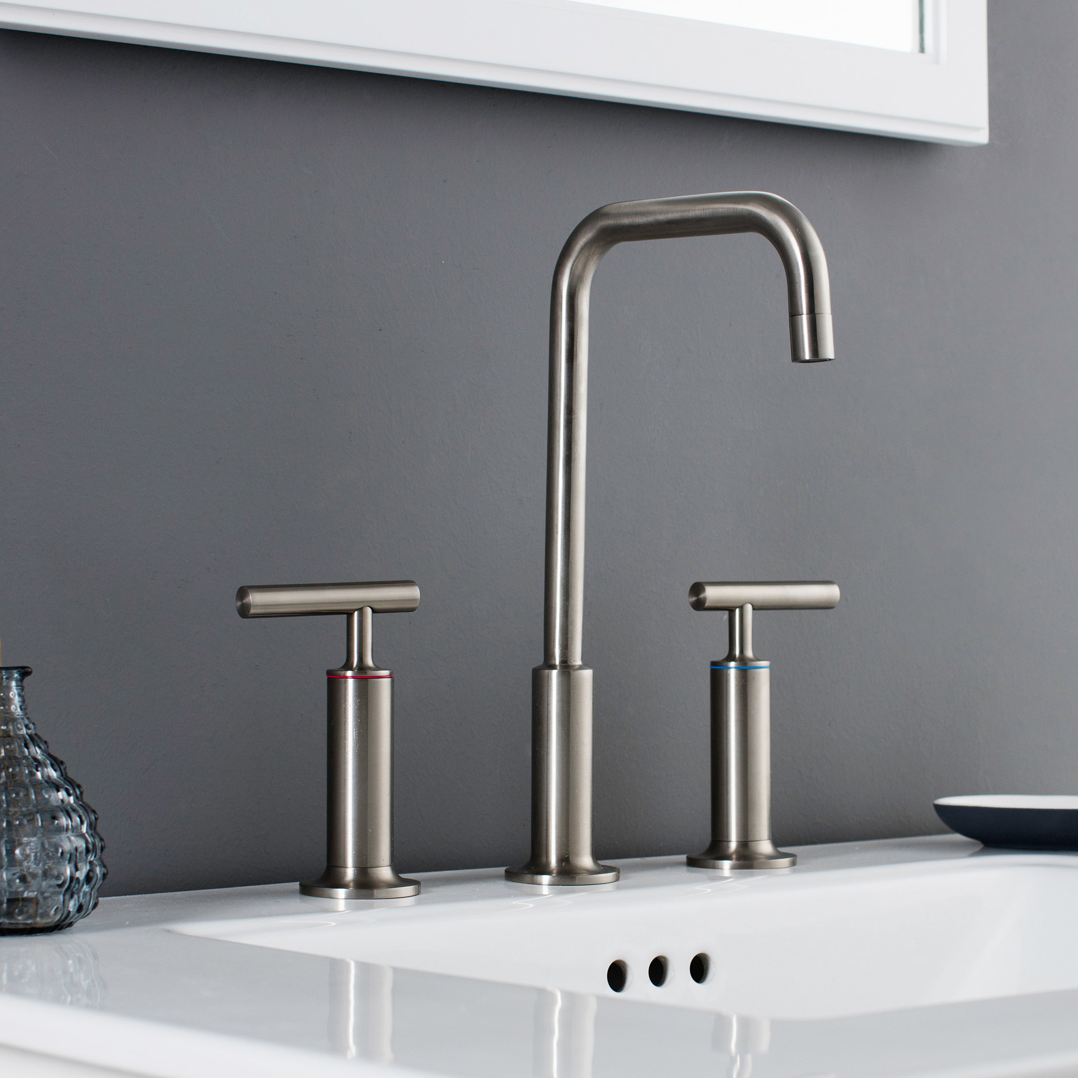Maykke Prelude 3 Piece Widespread Wrist Blade Handle Bathroom Faucet Maykke Prelude 3 Piece Widespread Wrist Blade Handle Bathroom Faucet Set Wayfair