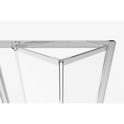 Basco Infinity Bifold 31" x 72" Folding Semi-Frameless Shower Door  Glass Type: Clear, Finish: Chrome