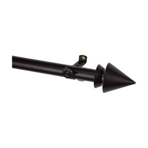 Modern Cone Single Curtain Rod & Hardware Set