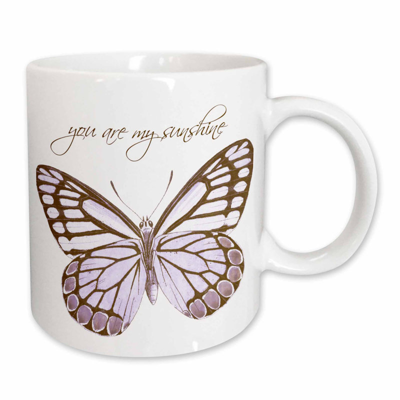 East Urban Home Inspirational Erfly With You Are My Sunshine Inspirational Erfly With You Are My Sunshine Coffee Mug