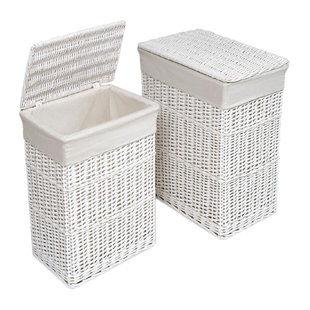 Laundry Baskets Hampers You Ll Love Wayfair Quickview Natural White
