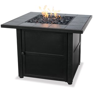 Uniflame Ceramic Tile LP Gas Fire Pit Table