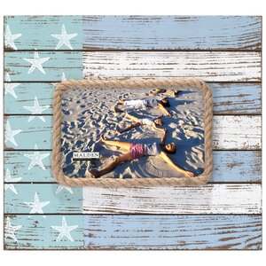 Coastal Flag Rope Border Picture Frame