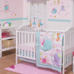 Sea Sweetie 3 Piece Crib Bedding Set