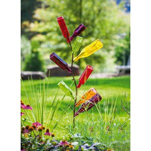 Metal Bottle Tree Garden Stake