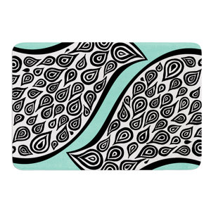 Two Romantic Birds by Pom Graphic Design Bath Mat
