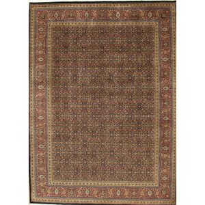 Tabriz Hand-Knotted Brown Area Rug