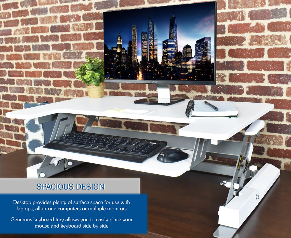 VIvo Adjustable Standing Desk Converter & Reviews Wayfair