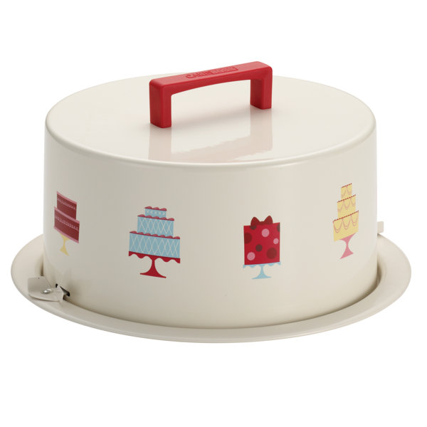 Cake Boss Metal Cake Carrier Tin & Reviews Wayfair