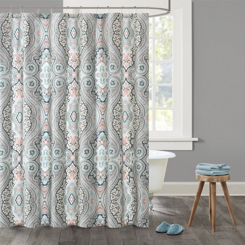 echo design Sterling Cotton Shower Curtain & Reviews | Wayfair