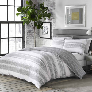 Yvette 100% Cotton Reversible Comforter Set