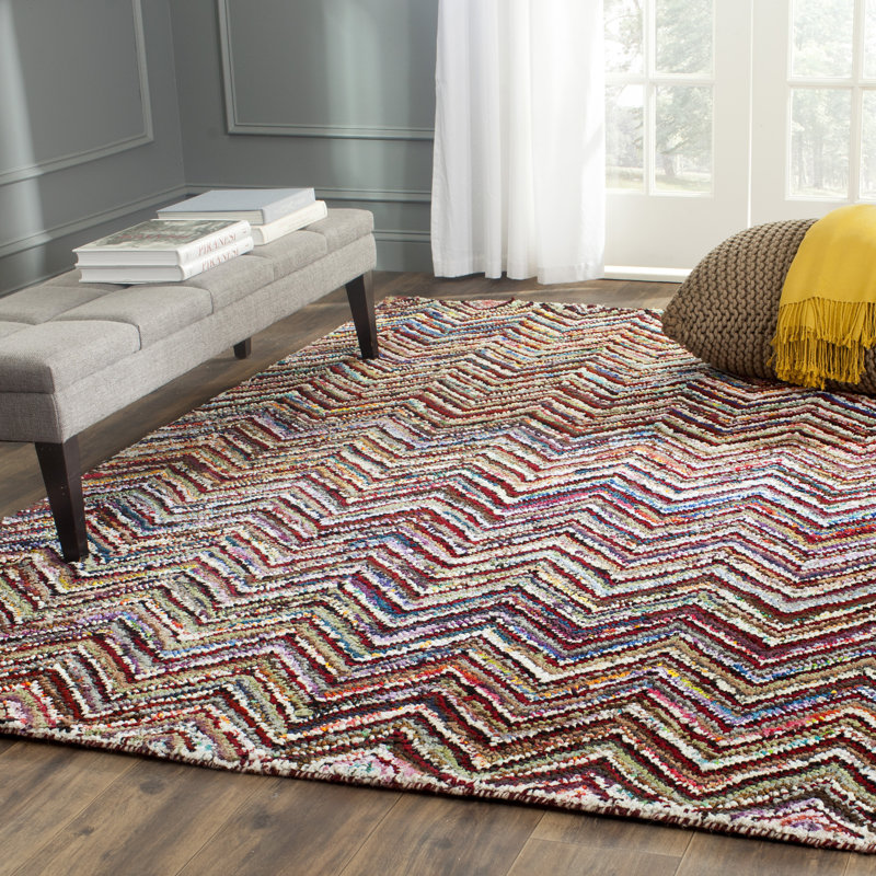 Safavieh Nantucket Hand Tufted Red/Blue/Purple Area Rug & Reviews