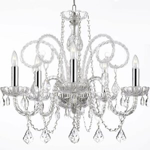 5-Light Crystal Chandelier