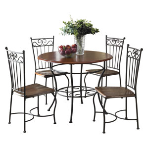 Deschamps 5 Piece Dining Set by Three Posts