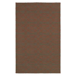 Hand-Woven Brown Area Rug