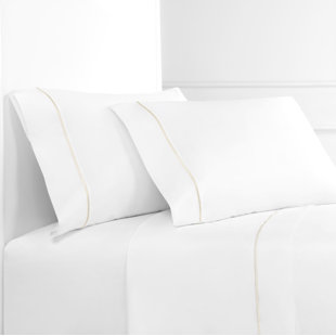 Egyptian Cotton Percale Woven Sheet Wayfair Quickview