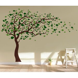 Tree Blowing in The Wind Wall Decal