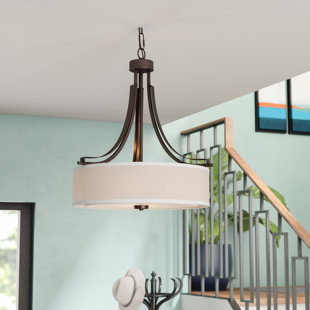 Breakfast Room Chandelier Wayfair Demby 3 Light Drum Chandelier