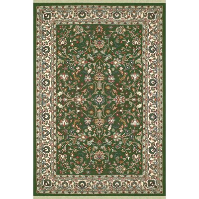 Tahari Home Rugs Wayfair   American Home Classic Kashan Emerald Ivory Area Rug 