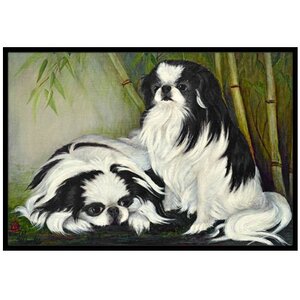 Japanese Chin Bamboo Garden Doormat