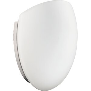 1-Light Wall Sconce with Opal Glass