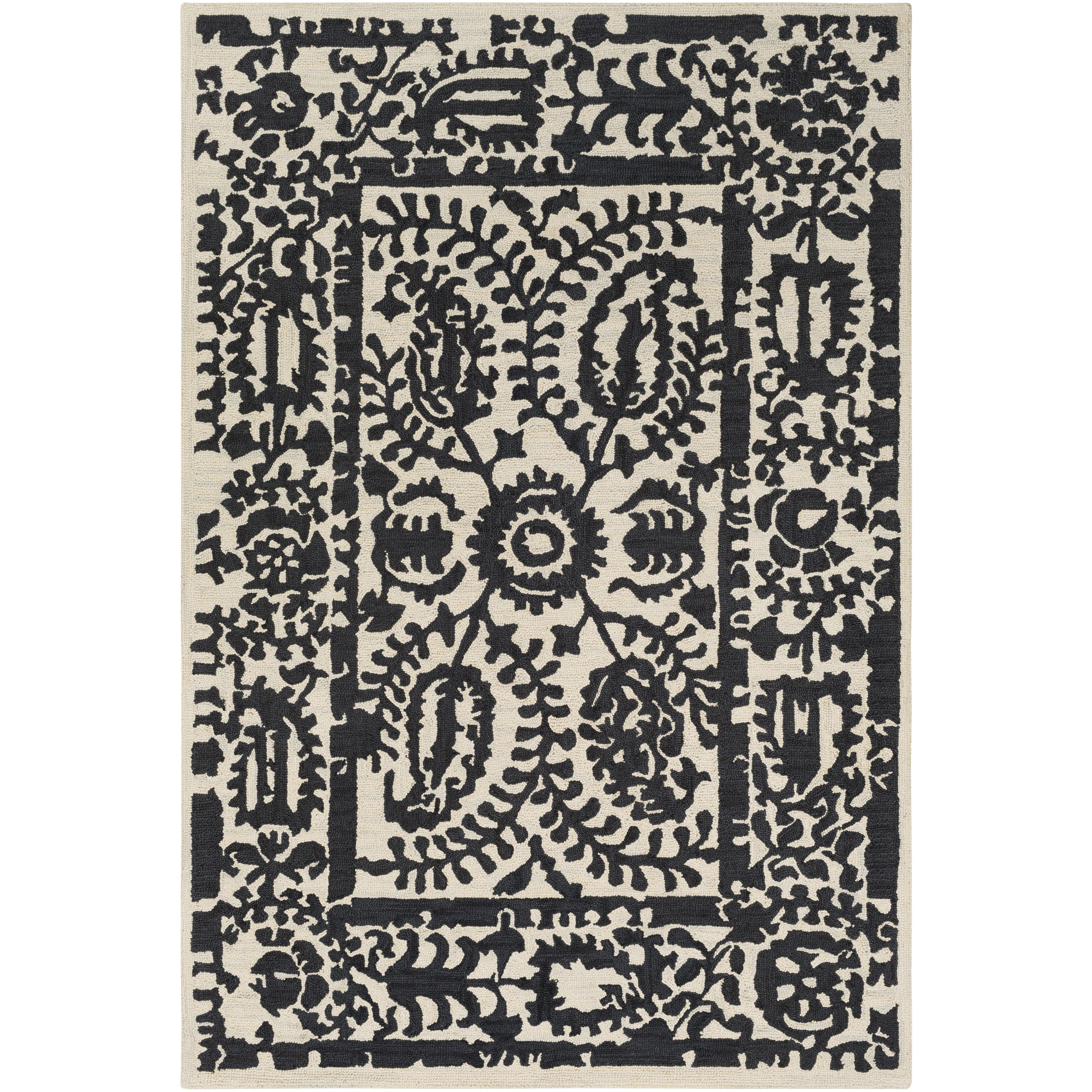 Laurel Foundry Modern Farmhouse Montgomery Hand Tufted Black Cream Laurel Foundry Modern Farmhouse Montgomery Hand Tufted Black Cream Area Rug Reviews Wayfair