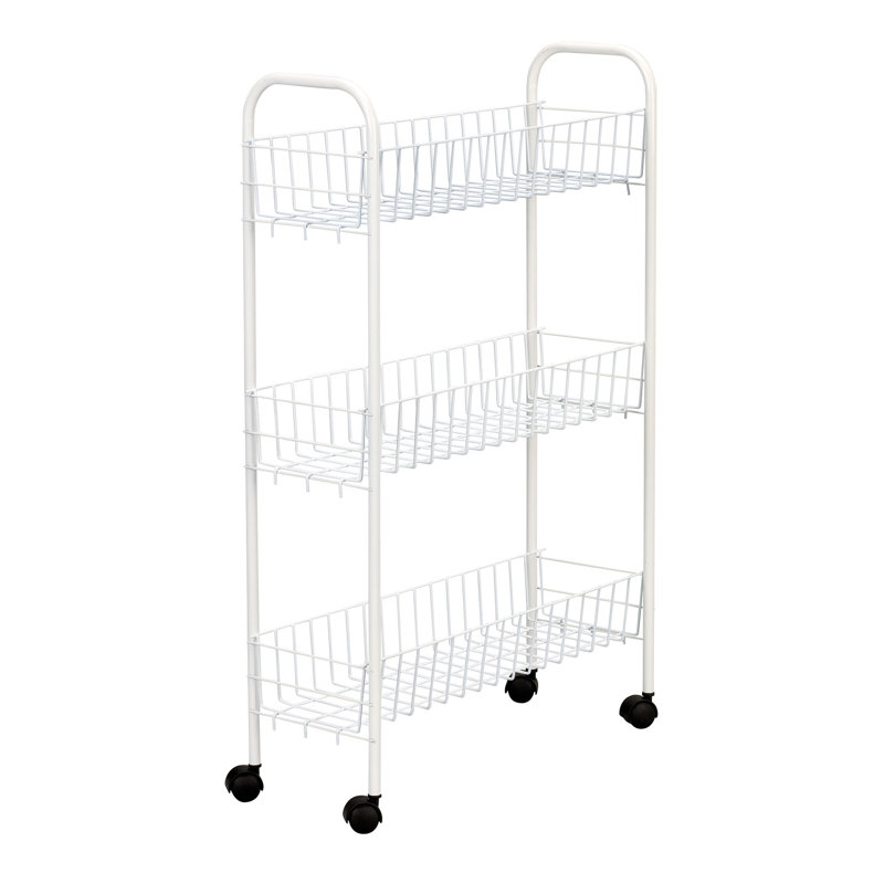 Household Essentials Slimline 3 Shelf Laundry Cart & Reviews Wayfair