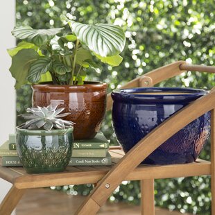 View Adah 3 Piece Ceramic Pot Planter Set