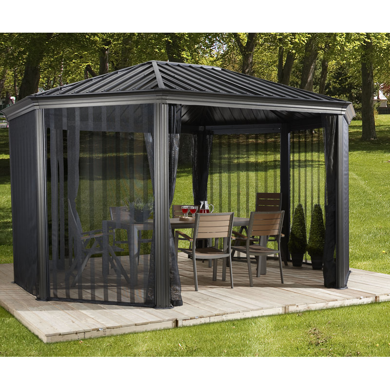 Sojag Komodo 18 Ft W X 12 D Aluminum Patio Gazebo Wayfair Komodo 18 Ft W X 12 D Aluminum Patio Gazebo