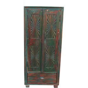 Drehtürenschrank Pingala, 126 cm H x 55 cm B x 38 cm T von Caracella